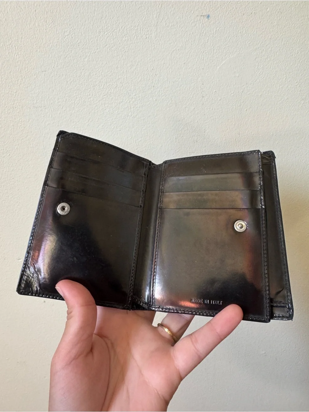 Prada 90’s compact wallet as is